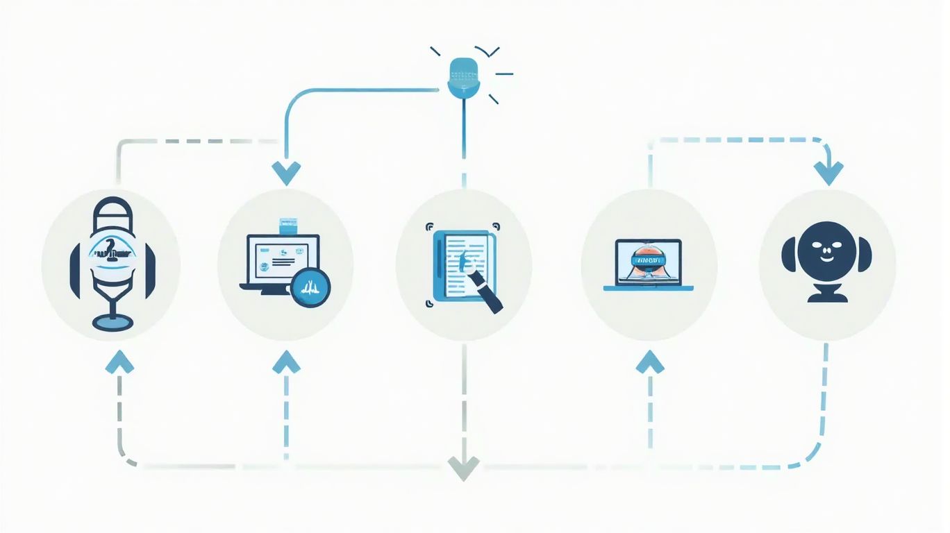 Diagram of radio streaming process