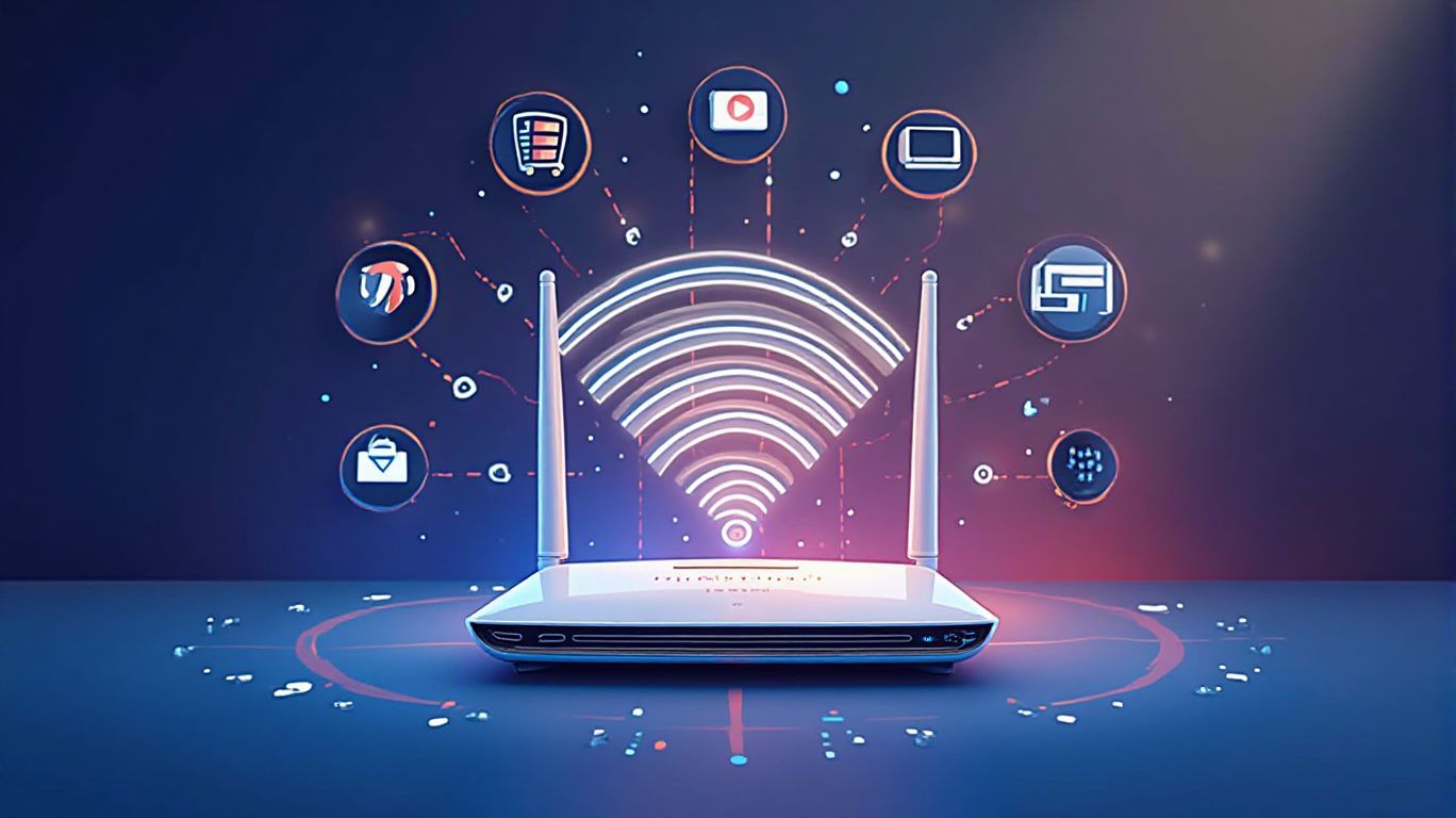 Wi-Fi router symbolizing stable internet connection