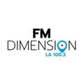 FM Dimension 100.3 Radio Logo