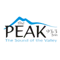 CJAV-FM "The Peak 93.3" Port Alberni, BC Radio Logo