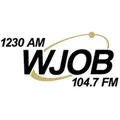 WJOB 1230 AM - 104.7 FM Hammond, IN Radio Logo