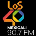 LOS40 Mexicali - 90.7 FM - XHMOE-FM - Radiópolis - Mexicali, BC Radio Logo