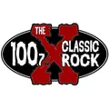 KMGX The X 100.7 FM Bend, OR Radio Logo