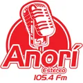 Anorí Estéreo 105.4 FM Radio Logo