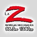 La Z Morelia - 96.3 FM / 1340 AM - XHCR-FM / XECR-AM - Grupo TRENU - Morelia, MI Radio Logo