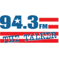 94.3 FM The Talker Radio Logo