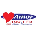  AMOR 100.1 (Mérida) - 100.1 FM - XHYU-FM - Grupo SIPSE Radio - Mérida, Yucatán Radio Logo
