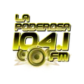 La Poderosa 104.1 FM Radio Logo