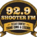 92.9 Shooter FM Radio Logo