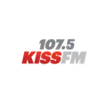 107.5 KISS FM KKDM Radio Logo