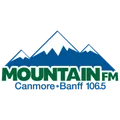 CHMN 106.5 "Mountain FM" Canmore, AB Radio Logo