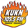 KUKN "Cookin' Country" 105.5 FM   Longview, WA Radio Logo