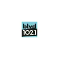 CFEL 102.1 &quot;BLVD FM&quot;  Levis, QC Radio Logo
