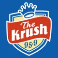 KRSH "The Krush 95.9" Healdsburg, CA Radio Logo