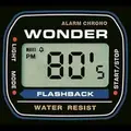 Wonder 80's Flashback Radio Logo
