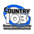 CHAW-FM 103.1 "Country 103" Little Current, ON  Radio Logo