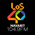 LOS40 Nayarit (Tepic) - 104.9 FM - XHERK-FM - Grupo Radio Korita - Tepic, Nayarit Radio Logo