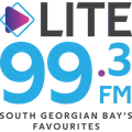 CJGB-FM "LITE 99.3" Meaford, ON  Radio Logo