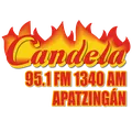Candela (Apatzingán) - 95.1 FM / 1340 AM - XHAPM-FM / XEAPM-AM - Cadena RASA - Apatzingán, Michoacán Radio Logo