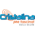 Cristalina Estéreo Neiva 101.3 FM Radio Logo
