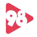 98,3 MHz | 98 FM Belo Horizonte Radio Logo