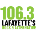 106.3 Lafayette's Rock & Alternative Radio Logo