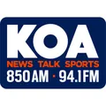 KOA 850 AM & 94.1 FM  Radio Logo